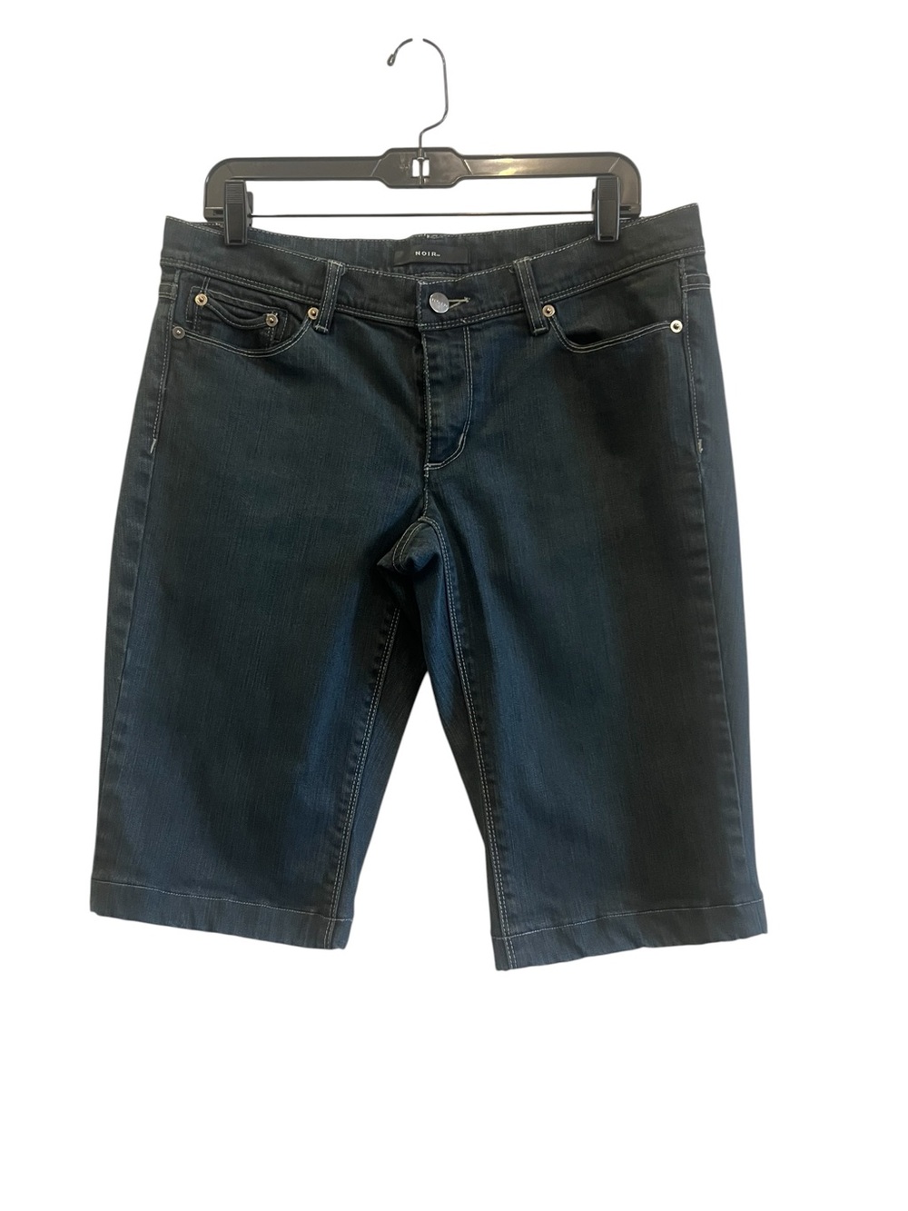 White House Black Market Black Denim Shorts Size 12s